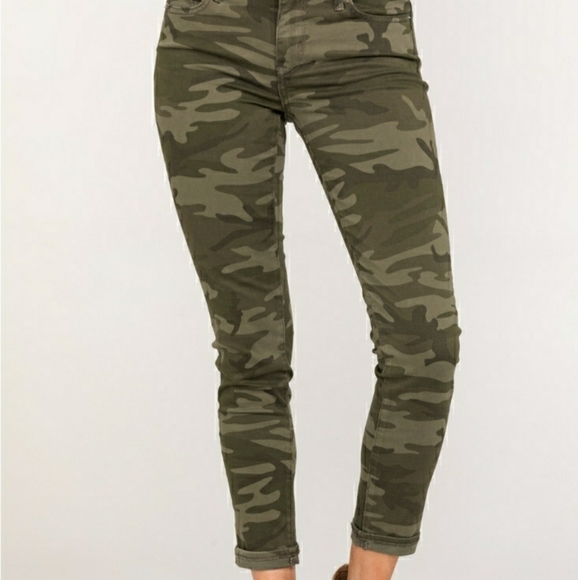 Like New! LEVI'S 711 CAMO SKINNY ANKLE JEANS 33 - Picture 2 of 16